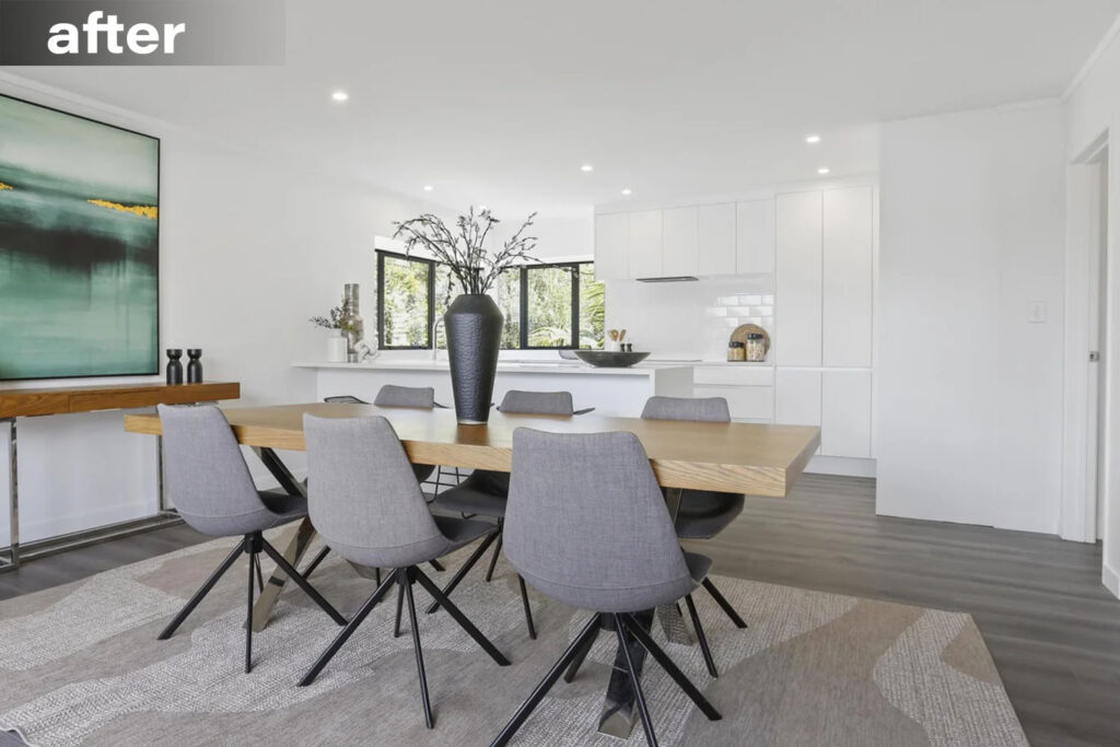 Auckland interior kitchen and dining room renovation completed by Solvd.